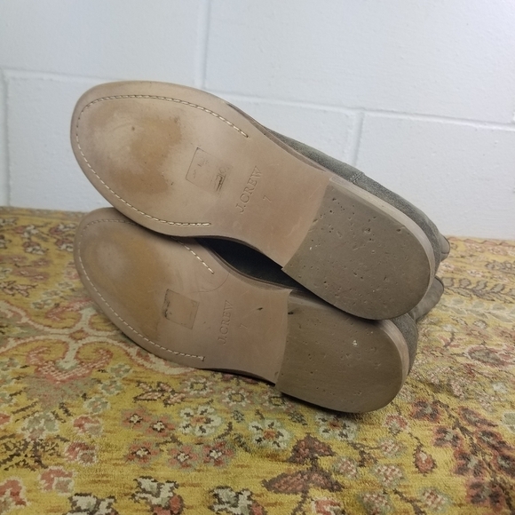 J. CREW Langston khaki suede mid calf boots - Picture 8 of 11